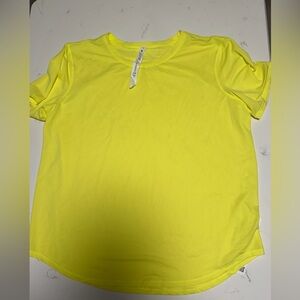 NWT Lululemon High Neck Running and Training Tee Yellow